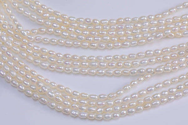 Natural Freshwater Pearl Potato Pearls 3.3mm