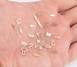 Angel Number Connectors - 4mm 14kt Gold Filled Angel Numbers for Bracelet - 1111 Number Link for Chain - Wholesale Bulk Permanent Jewelry