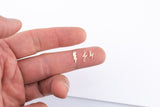 Lightning Connector - Tiny 14Kt Gold Filled or Sterling Silver Connectors- for Bracelet or Necklace - Permanent Jewelry Supply