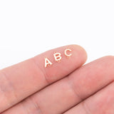 14kt Gold Filled Letter Alphabet Connector Charm for bracelet or Necklace - 5mm initials (S) - Permanent Jewelry Supplies - Made In the USA