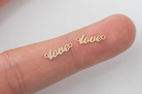 Love Connector - Tiny 14Kt Gold Filled or Sterling Silver Love Connectors - Love Link for Bracelet or Necklace - Permanent Jewelry Supply