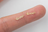 Love Connector - Tiny 14Kt Gold Filled or Sterling Silver Love Connectors - Love Link for Bracelet or Necklace - Permanent Jewelry Supply