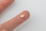Permanent Ohio state Shape Connector - 14kt gold filled or Sterling Silver - Made in the USA - Custom