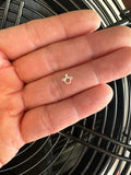 gold filled Fuck Middle Finger - sterling silver or gold filled- permanent jewelry word connectors- charm, pendant