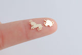 Unicorn Connector - 14Kt Gold Filled or Sterling Gun Connectors - For Permanent Jewelry Bracelet or Necklace - Permanent Jewelry Supply