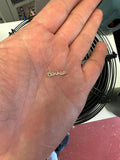 Custom Gold Filled Connectors - any WORD or NAME connector for Permanent Jewelry, sterling silver or gold filled