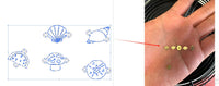 Create a CUSTOM request or logo connector - any small graphic or word- for Permanent Jewelry, sterling silver or gold filled- 5 or 10 pcs