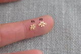 2 pcs 14K Gold Filled Connectors Cherry Blossom Connectors 14K GF Sterling Silver Flower Link Bracelet Sakura Link Permanent Jewelry Supply