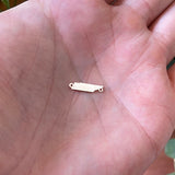 New Hampshire Connector State Shape Connector - 14kt gold filled or Sterling Silver - Made in the USA - Custom Permanent Jewelry Charm