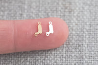 Cowboy Boots Connector - 14Kt Gold Filled or Sterling Silver- Boots Connectors - Bracelet or Necklace - Permanent Jewelry Supply