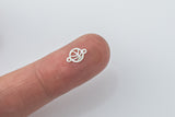 Basketball connector Permanent Jewelry Connector Charm 14k Gold Filled Sterling Silver Permanent Jewelry Supplies