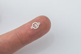 gold filled Basketball connector - sterling silver or Gold filled- permanent jewelry word connectors- charm, pendant, Sport connector