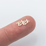 Permanent Gigi Connector - 14kt gold filled or Sterling Silver - Made in the USA - Custom