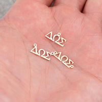 Gold Filled Greek Letter Connectors Sorority Fraternity Made in Texas USA
