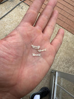 Custom Gold Filled Connectors - any WORD or NAME connector for Permanent Jewelry, sterling silver or gold filled