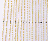 Gold Filled Chain by the Foot - USA Made Wholesale Chain - 14K Permanent Jewelry Chain Chains Perfect For Permanent Jewelry -Made in USA