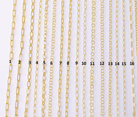 Gold Filled Chain by the Foot - USA Made Wholesale Chain - 14K Permanent Jewelry Chain Chains Perfect For Permanent Jewelry -Made in USA