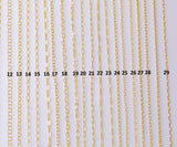 Gold Filled Chain by the Foot - USA Made Wholesale Chain - 14K Permanent Jewelry Chain Chains Perfect For Permanent Jewelry -Made in USA