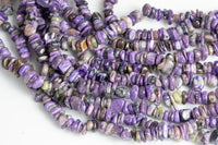 Natural Charorite Chips Beads - Around 12mm in dimensions -15" strands - Wholesale pricing High Quality Gemstone Beads