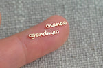 Nana Grandma Connector Permanent Jewelry Connectors 14K Gold Filled or Sterling Silver for Bracelet Necklace Permanent Jewelry Mothers Day
