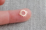 Sun Connector - 14Kt Gold Filled or Sterling Silver- Sun Connectors - Bracelet or Necklace - Permanent Jewelry Supply