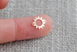 Sun Connector - 14Kt Gold Filled or Sterling Silver- Sun Connectors - Bracelet or Necklace - Permanent Jewelry Supply
