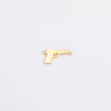 Gun Pistol Connectors - 14Kt Gold Filled or Sterling Connectors - For Permanent Jewelry Bracelet or Necklace - Permanent Jewelry Supply