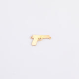 Gun Pistol Connectors - 14Kt Gold Filled or Sterling Connectors - For Permanent Jewelry Bracelet or Necklace - Permanent Jewelry Supply