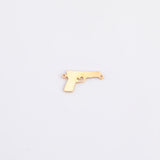 Gun Pistol Connectors - 14Kt Gold Filled or Sterling Connectors - For Permanent Jewelry Bracelet or Necklace - Permanent Jewelry Supply