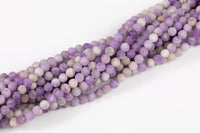 Natural Matte Pink Amethyst Beads No Treatment Round 4mm 6mm 8mm 10mm 12mm Gemstone Beads