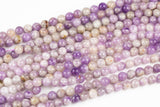 Natural Pink Amethyst Beads Smooth Round 4mm, 6mm, 8mm, 10mm, 12mm. Smooth Gemstone Beads A Quality