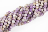 Natural Pink Amethyst Beads Faceted Round 4mm, 6mm, 8mm, 10mm, 12mm- Full 15.5 Inch strand AAA Quality