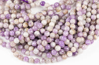 Natural Pink Amethyst Beads Faceted Round 4mm, 6mm, 8mm, 10mm, 12mm- Full 15.5 Inch strand AAA Quality