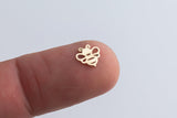 Queen Bee Connector - 14Kt Gold Filled Sterling Silver - - Bee Connectors - Permanent Jewelry Supply