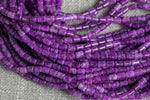 Purple Jade-Pastel Color- Barrel Smooth- 4x6mm- 15 inches