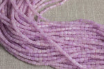 Light Purple Pink Jade-Pastel Color- Barrel Smooth- 4x6mm- 15 inches