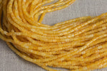 Honey Yellow Jade-Pastel Color- Barrel Smooth- 4x6mm- 15 inches