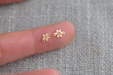 2 pcs 14K Gold Filled Connectors Cherry Blossom Connectors 14K GF Sterling Silver Flower Link Bracelet Sakura Link Permanent Jewelry Supply