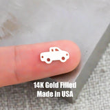 Truck Connector Gold Filled Connectors Permanent Jewelry Connectors 14K Gold Filled or 925 Sterling Silver Pickup Truck for Bracelets