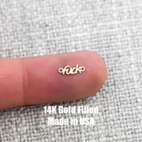 Fuck Connector Permanent Jewelry Connectors 14K Gold Filled or 925 Sterling Silver Gold Filled Connectors Bracelet Necklace Supply