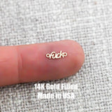 Fuck Connector Permanent Jewelry Connectors 14K Gold Filled or 925 Sterling Silver Gold Filled Connectors Bracelet Necklace Supply