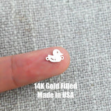 Duck Connector 14K Gold Filled Connector Permanent Jewelry 14K Gold Filled 925 Sterling Silver Connectors Bracelet Necklace PJ Supply