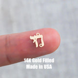 Chai Hebrew Connector 14K Gold Filled Connector Charm Life Permanent Jewelry 14K Gold Filled Sterling Silver Connectors Bracelet Necklace