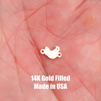 Chicken Connector - 14Kt Gold Filled Sterling Silver - Permanent Jewelry Supply