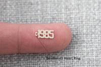 Gold filled personalized date connector, Permanent jewelry Supply, custom year or date charm, Year charm connector, charm bar