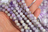 Natural Pink Amethyst Beads Smooth Round 4mm, 6mm, 8mm, 10mm, 12mm. Smooth Gemstone Beads A Quality