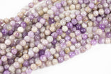 Natural Pink Amethyst Beads Faceted Round 4mm, 6mm, 8mm, 10mm, 12mm- Full 15.5 Inch strand AAA Quality