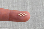 Infinity Connector - 14Kt Gold Filled or Sterling Silver- Infinity Connectors - Bracelet or Necklace - Permanent Jewelry Supply- USA made