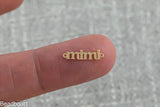 Permanent Jewelry Connector Bestie Mama Sister Grammy Wifey Auntie Mini Mimi 14K Gold Filled 925 Sterling Silver Connectors Made in USA