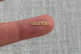 Permanent Jewelry Connector Bestie Mama Sister Grammy Wifey Auntie Mini Mimi 14K Gold Filled 925 Sterling Silver Connectors Made in USA